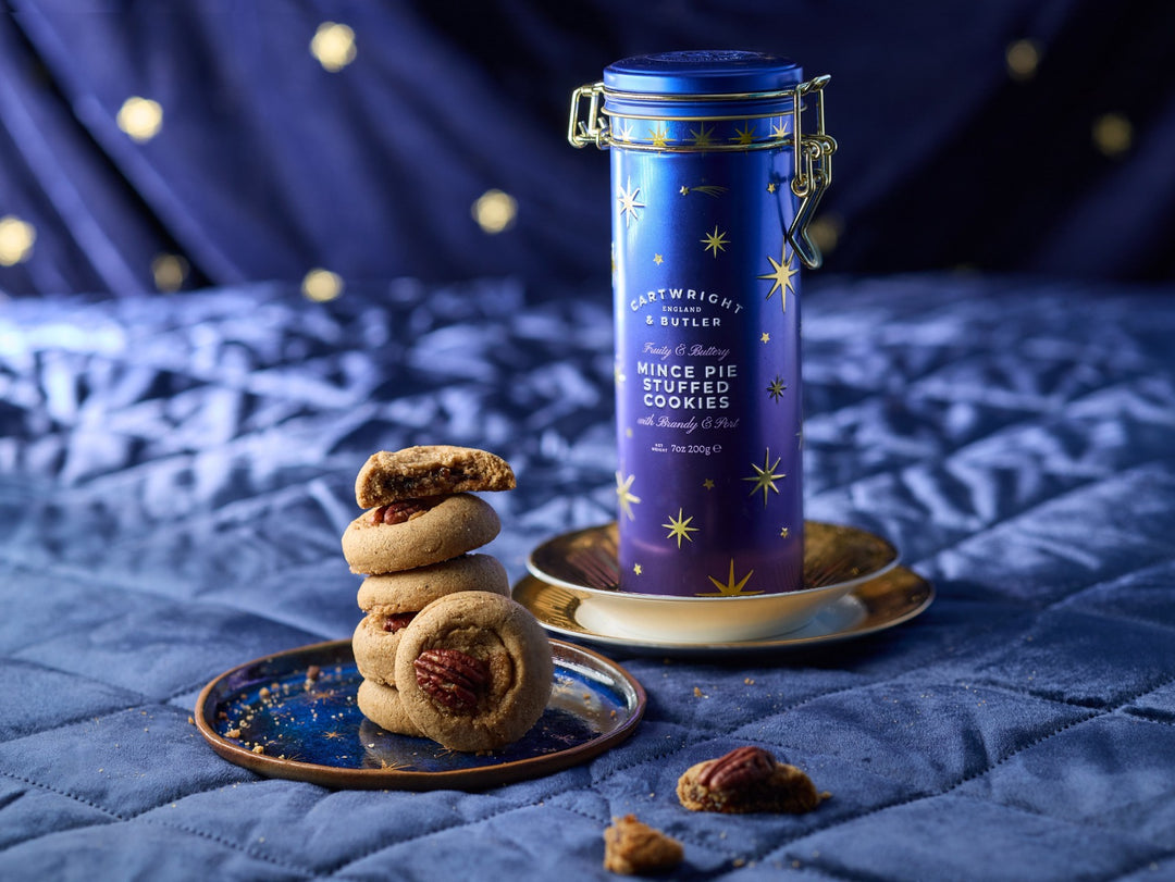 C&B Night Before Christmas | Mince Pie Stuffed Cookies in Tin 200g