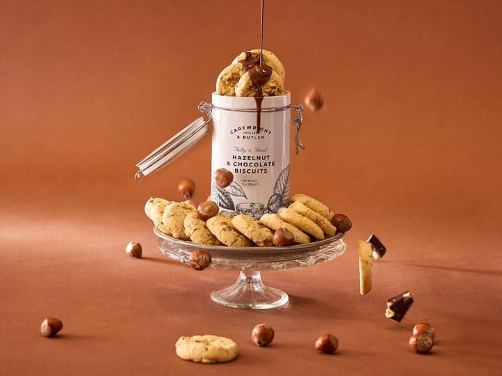 Cartwright and Butler Hazelnut & Chocolate Biscuits in Tin 200g
