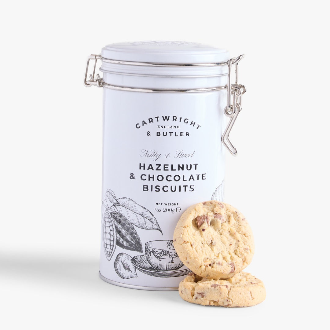 Cartwright and Butler Hazelnut & Chocolate Biscuits in Tin 200g