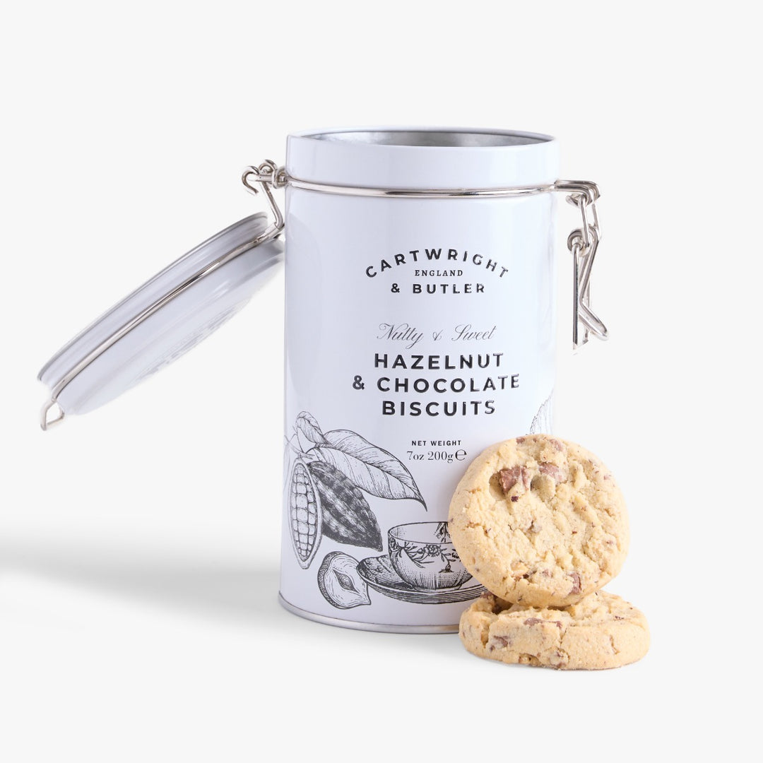 Cartwright and Butler Hazelnut & Chocolate Biscuits in Tin 200g