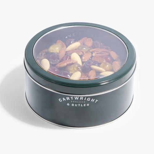 C&B Cherry & Almond Decorated Round Fruit Cake in Tin700g  [4467]