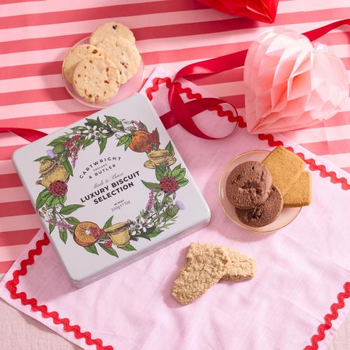 Cartwright & Butler Luxury Biscuit Selection in Square Tin 200g [4505]