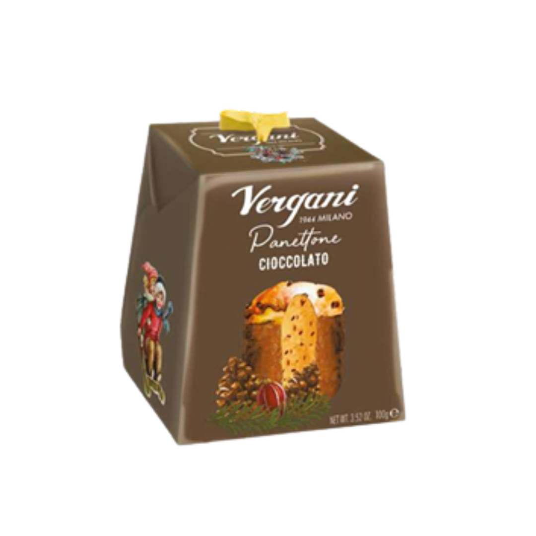 Vergani Chocolate Panettone 100g in Box [DARK BROWN]