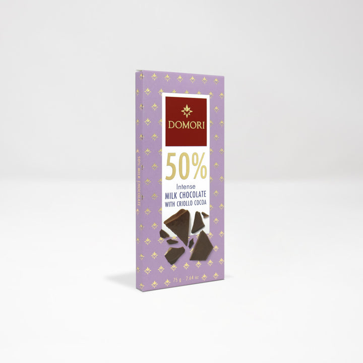 Domori 50% Criollo Milk Chocolate - 75g-March 2026