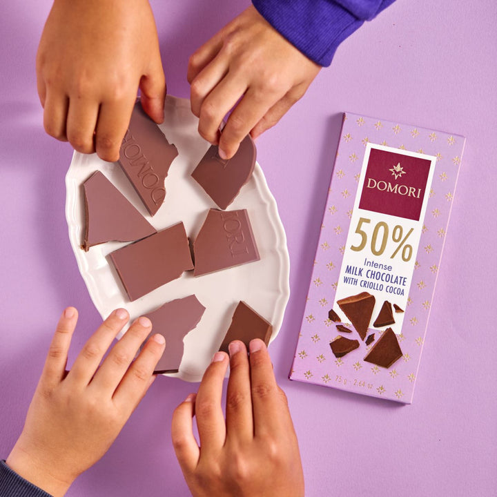 Domori 50% Criollo Milk Chocolate - 75g-March 2026