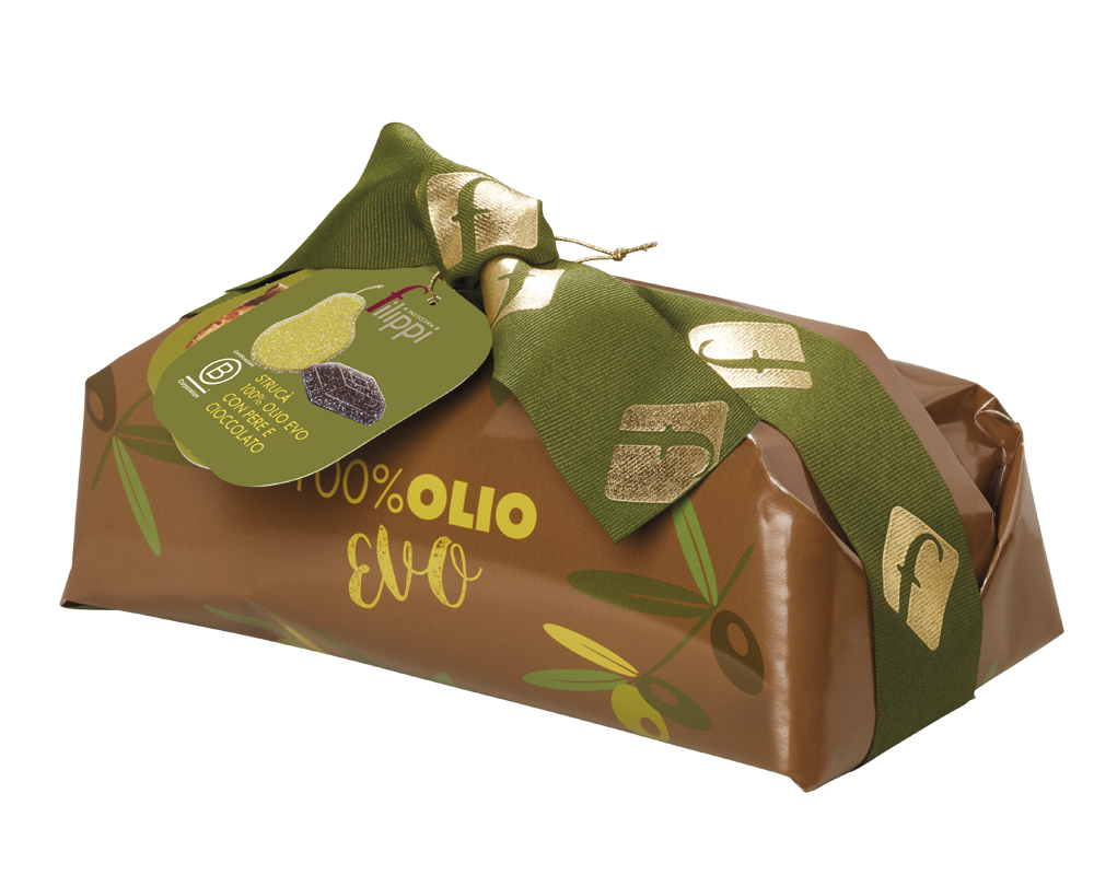 Filippi Panettone Chocolate and Pears 100% Olive Oil 500g [STR 7203]