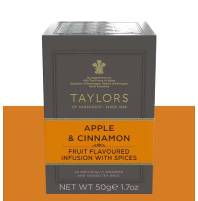 Taylors of Harrogate Apple & Cinnamon Tea Bag 20 Sachets (BB End September 2025)