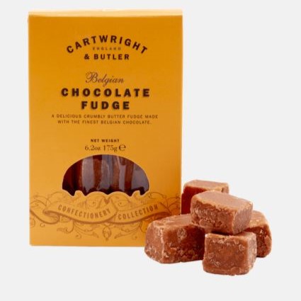Cartwright & Butler Belgian Chocolate Fudge in Carton 175g