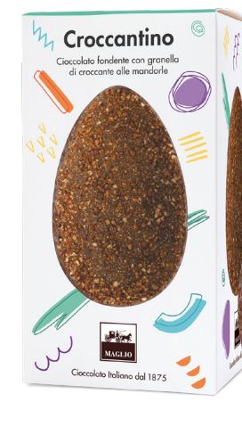 Maglio 62% Dark Chocolate with Almond Crunchy Grain 250g