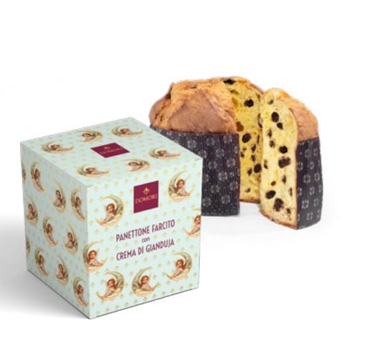 DOMORI PANETTONE FILLED WITH GIANDUJA CREAM [PN012]