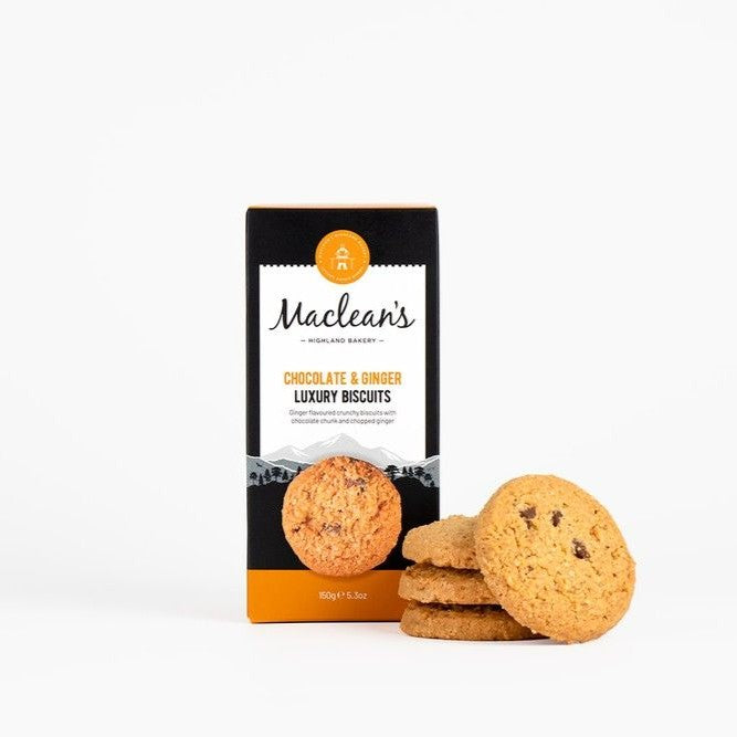 Maclean's Chocolate & Ginger Luxury Biscuits 150g