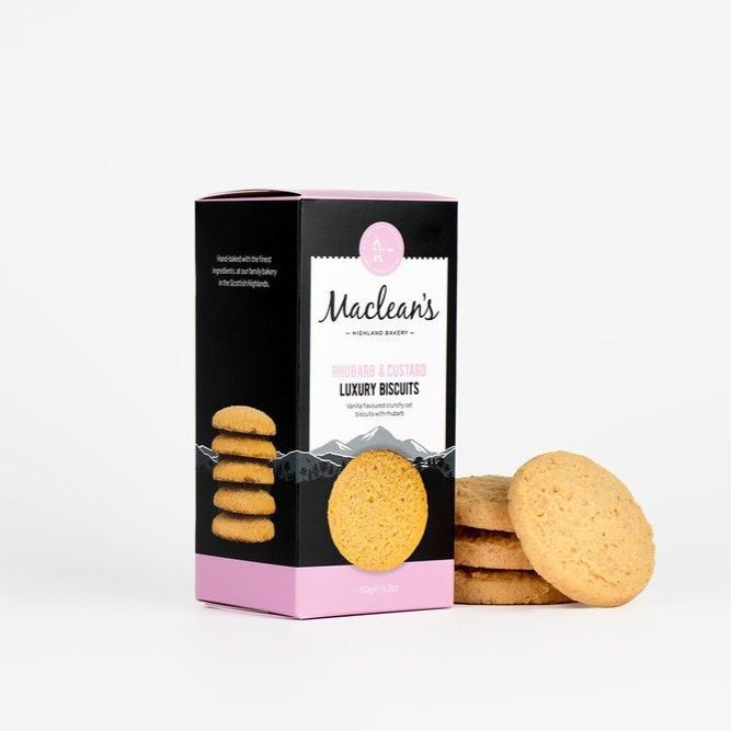 Maclean's Rhubarb & Custard Luxury Biscuits 150g