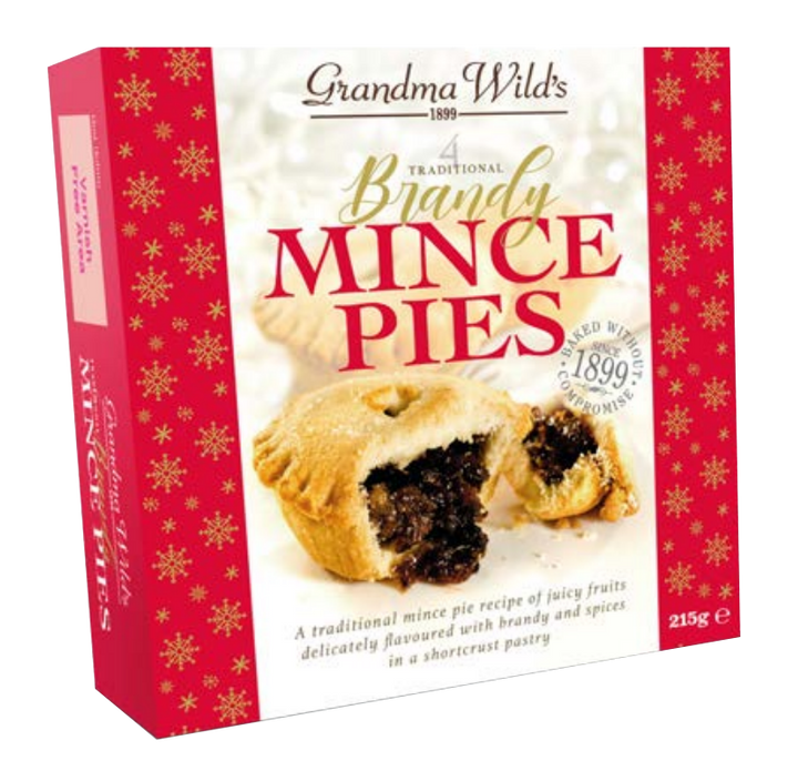Grandma Wild's 4 Traditional Brandy Mince Pies [1013]