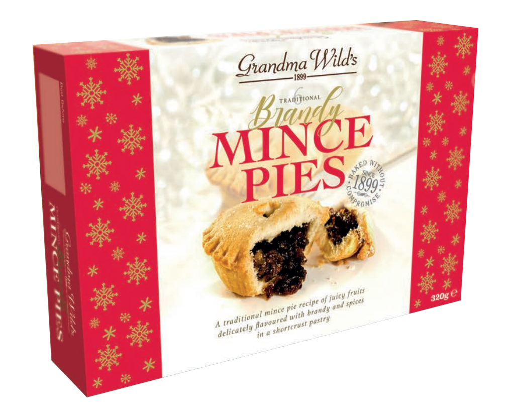 Grandma Wild's 6 Traditional Brandy Mince Pies [1012]