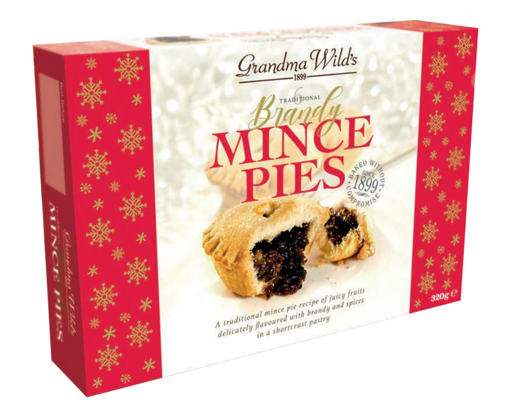 Grandma Wild's 6 Traditional Brandy Mince Pies [1012]