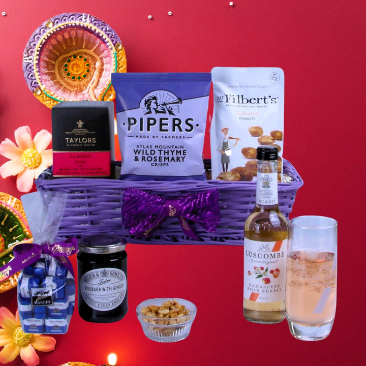 Deepavali Gift Snacks in Purple Tray