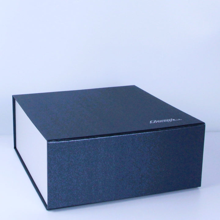 Gourmet Grocery Empty Gift Box [Black and Silver]