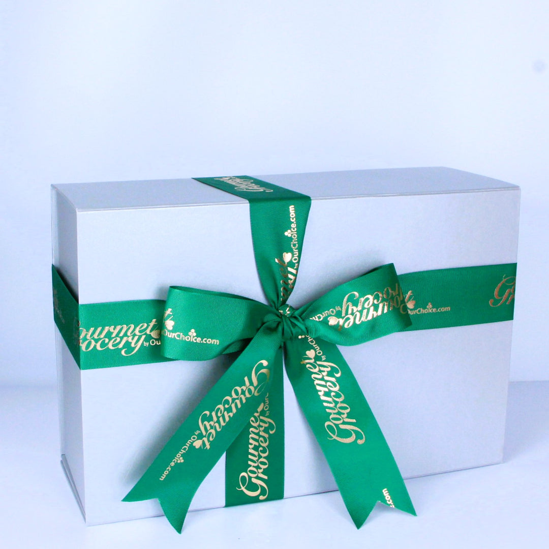 Moonlight Silver Gift Box with Ribbon and Flower