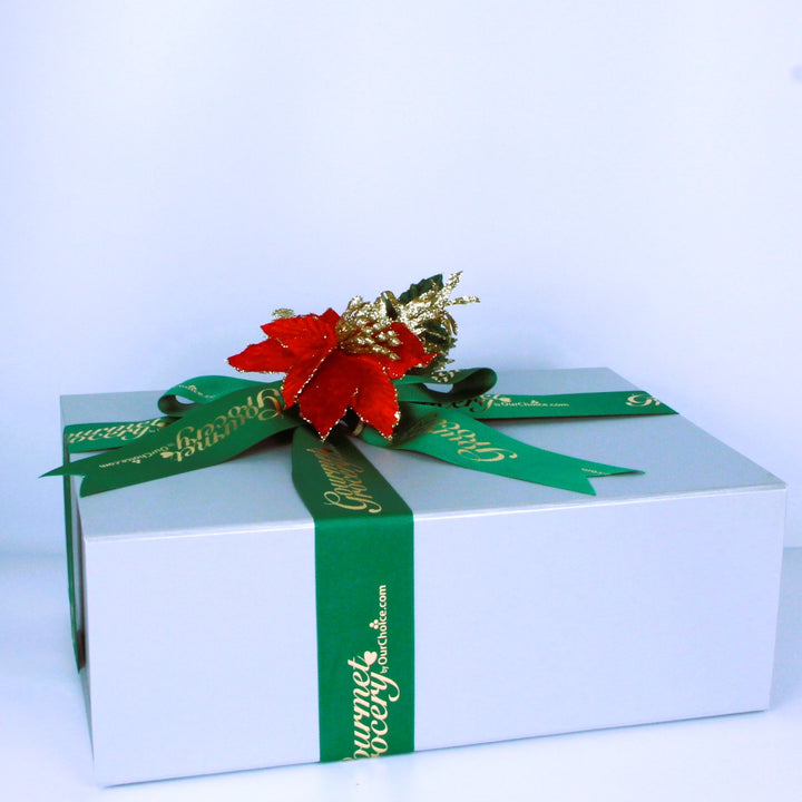 Moonlight Light Pink Gift Box with Ribbon and Flower * 6-9 items [37cm(L) 25cm(W) x 13cm(H)]