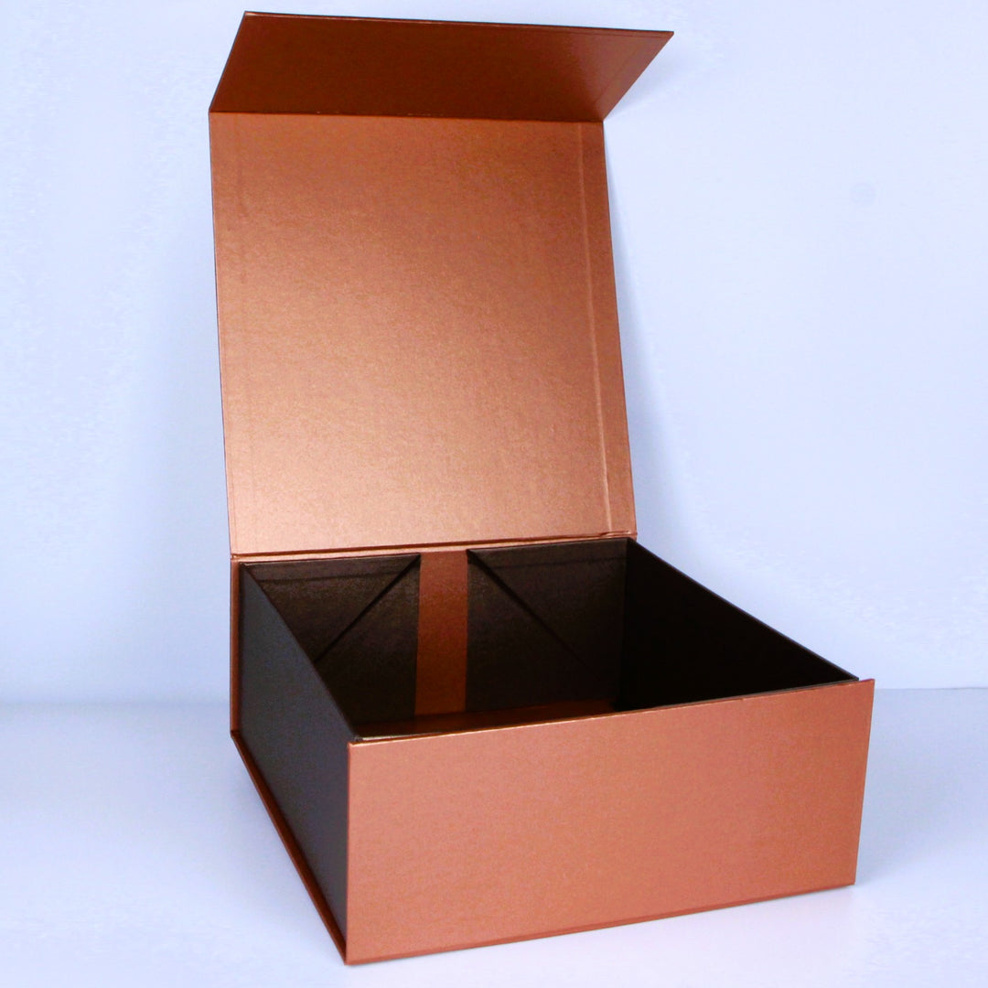 Tan Brown Gift Box with Ribbon