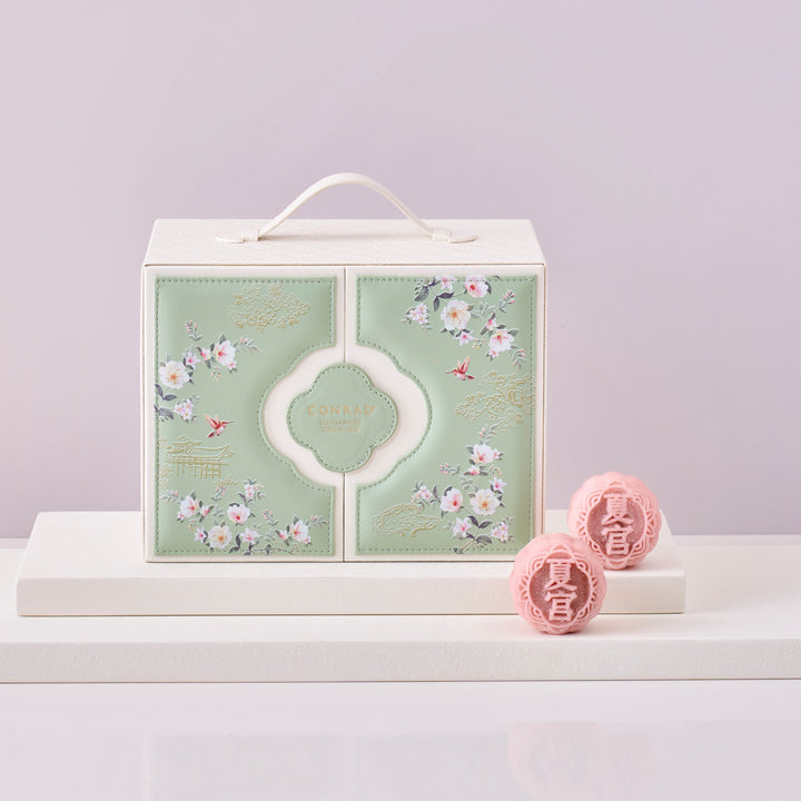 Conrad Singapore Orchard Summer Palace Snowskin Collection Assortment (8 pieces) in JADE GREEN