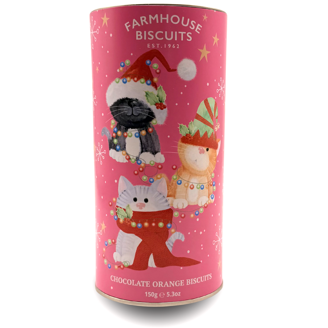 Farmhouse Christmas Kitten Tube - Orange Choc Chip 150g [502]