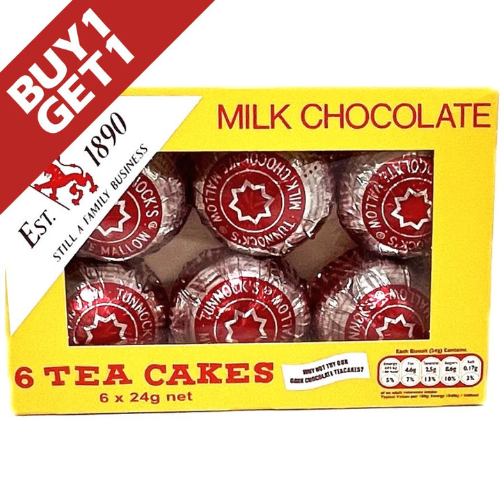 Tunnock's Milk Chocolate Teacakes 6 x 24g
