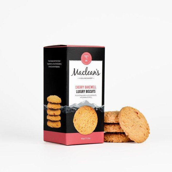 Maclean's Cherry Bakewell Luxury Biscuits 150g