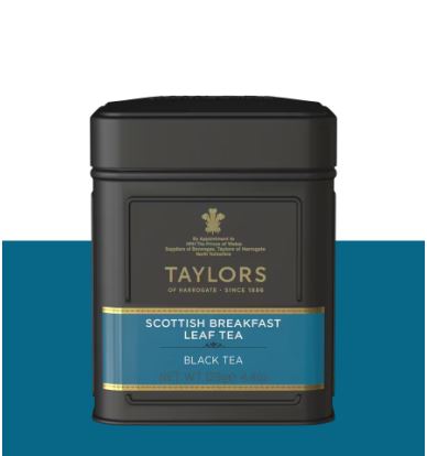 Taylors Of Harrogate Scottish Breakfast Leaf Tea in Caddy 125g