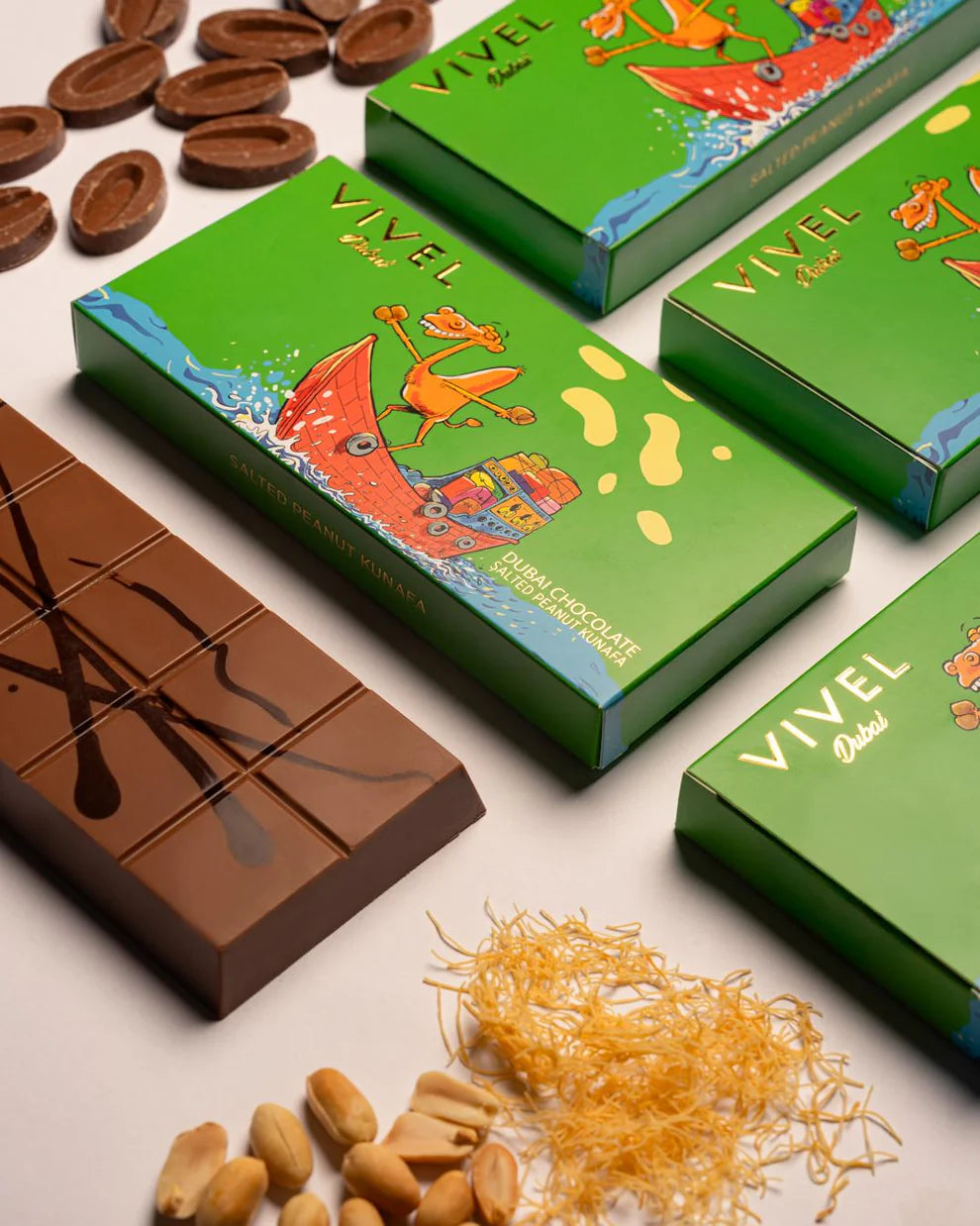 Vivel Dubai Chocolate Salted Peanut Kunafa