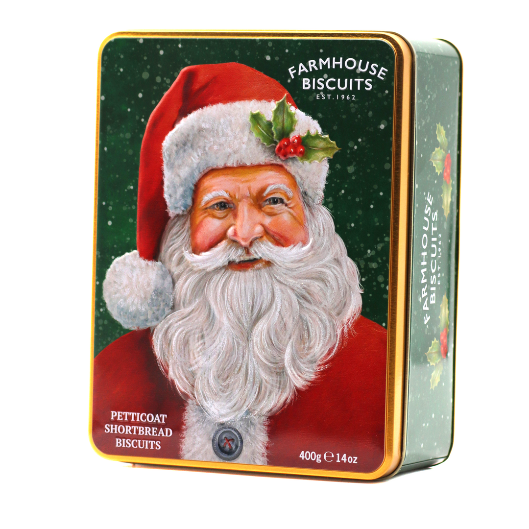 Farmhouse Santa Tin Petticoat Shortbread 400g [497]