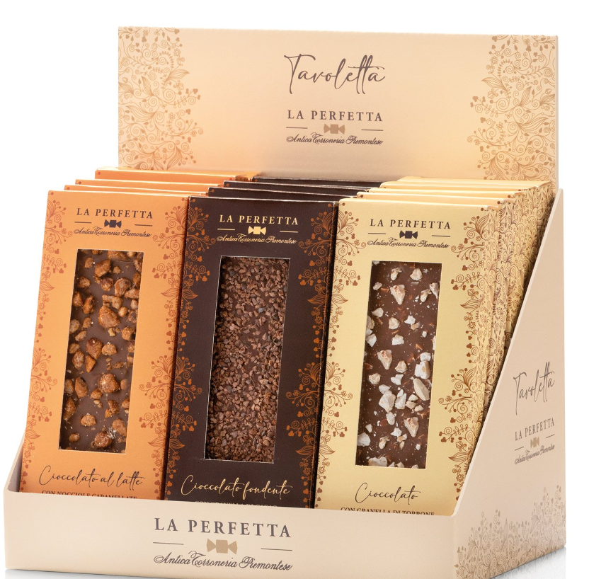 Antica Chocolate with Nougat Grains [ White Packaging] 75g