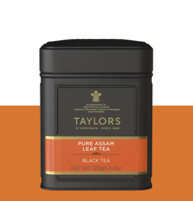 Taylors Of Harrogate Pure Assam Tea Leaf Caddy 125g