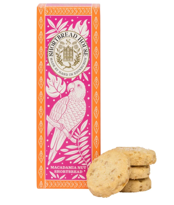 Truly Handmade Shortbread Biscuits with Macadamia Nuts in box 125g