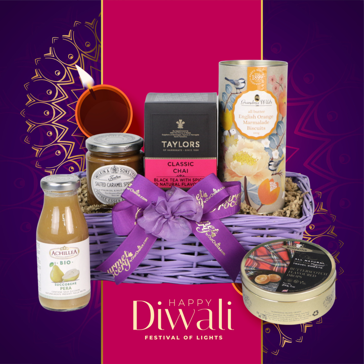 Deepavali Sweet Hamper in Purple Tray