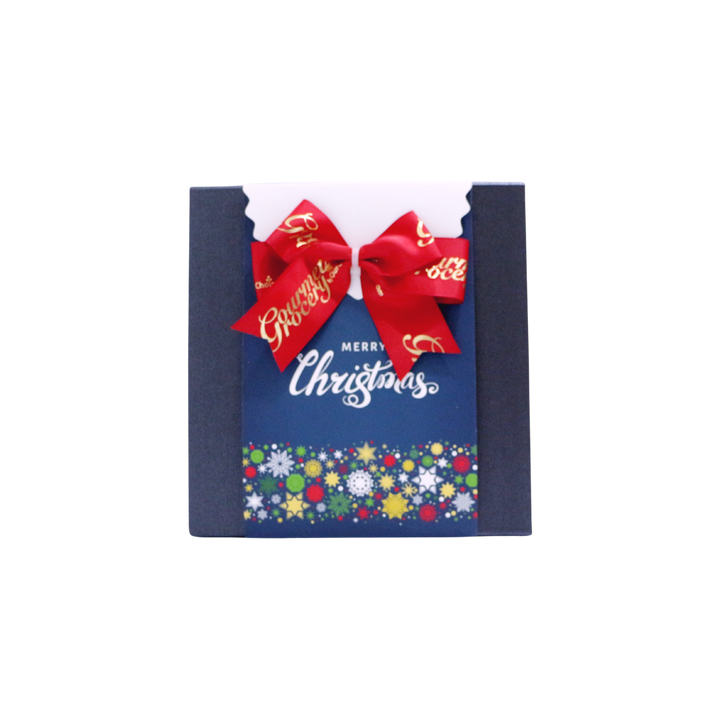Black Box with Christmas Sleeve MEDIUM [27cm x 27 cm x 11 cm] * 4-7 Items