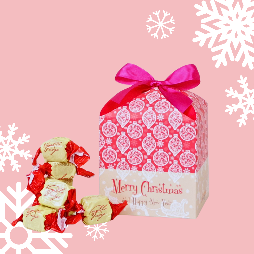 Merry Christmas Fudge in Box 100g