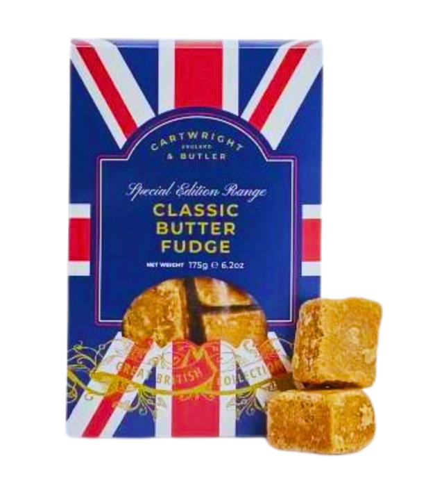 Cartwright & Butler Great British Collection, Classic Butter Fudge in Carton [4007] 175g