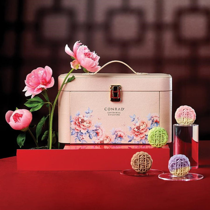 Conrad Centennial Singapore Golden Peony Snowskin Treasures –  2 pieces per flavour