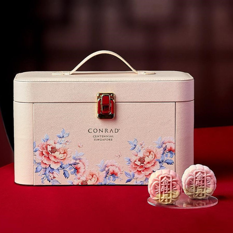 Conrad Centennial Singapore Golden Peony Snowskin Treasures –  2 pieces per flavour