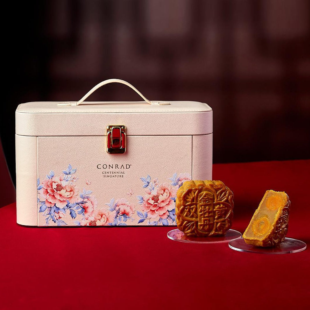 Conrad Centennial Singapore Mooncake Double Yolk in White Lotus Paste