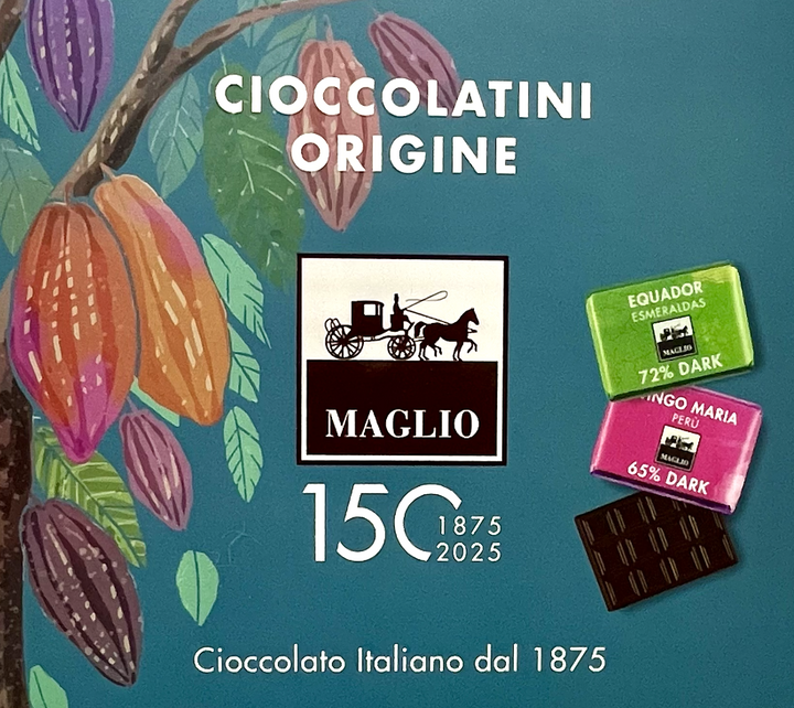 Maglio Maglio Assorted Chocolate Mini Single Origin Bars in Blue Gift Box 110 ...