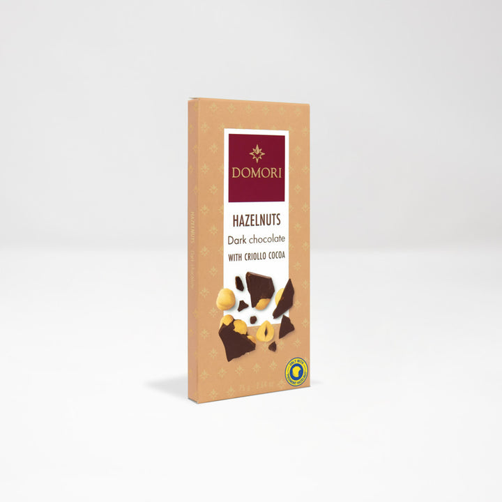 Domori Dark Chocolate and Piedmont Hazelnuts - 75g - 31 Oct 2025