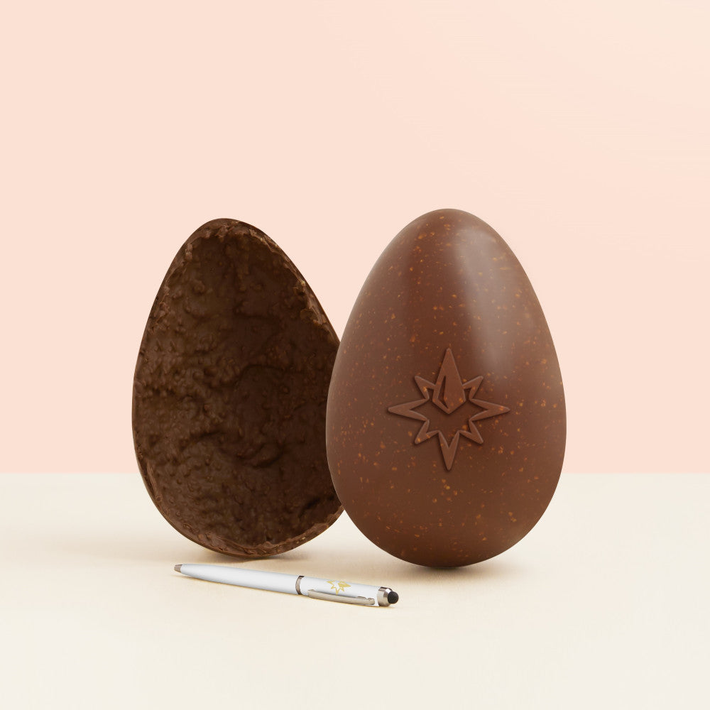 Domori Milk Chocolate and Hazelnut Grains Easter Egg - 230g  [ 20/3/2025]