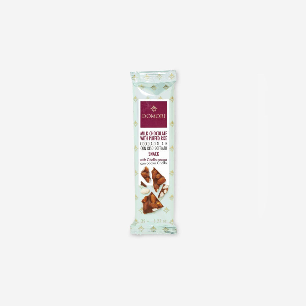Domori Milk Chocolate With Puffed Rice Snack - 35g [31 July 2025]