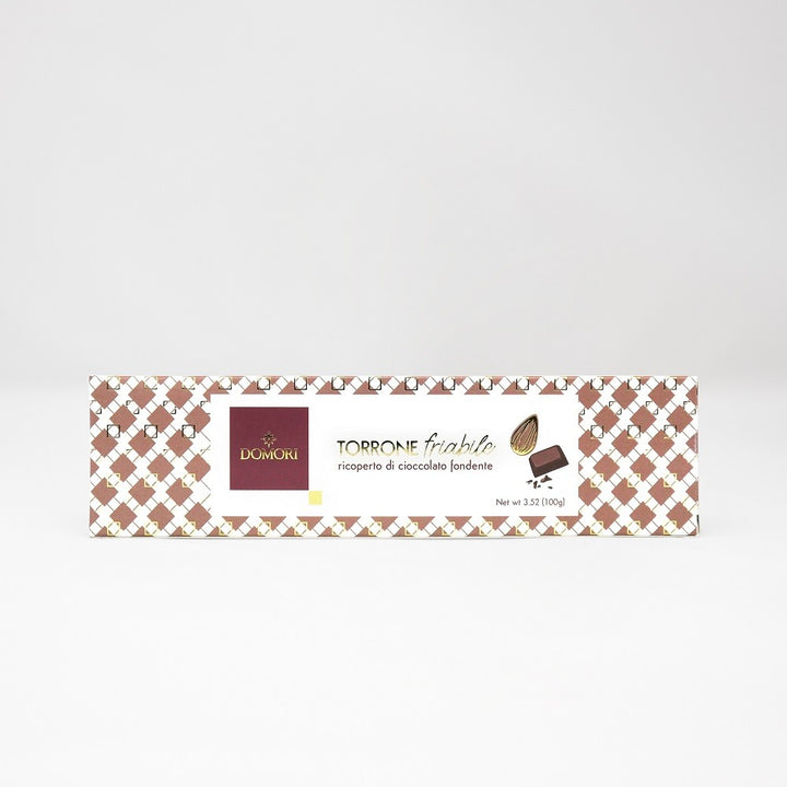 Domori Hard Nougat with Almond coated Dark Chocolate 100g