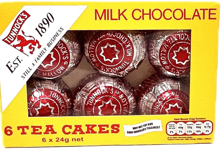 Tunnock's Milk Chocolate Teacakes 6 x 24g
