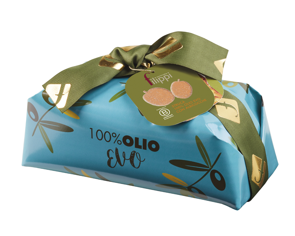Filippi Panettone with Apricots 100% Olive Oil 500g [STR12303]