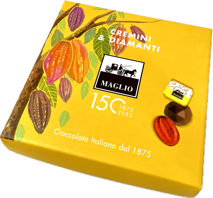 Maglio Assorted chocolates with cream in Yellow Gift Box 115 g