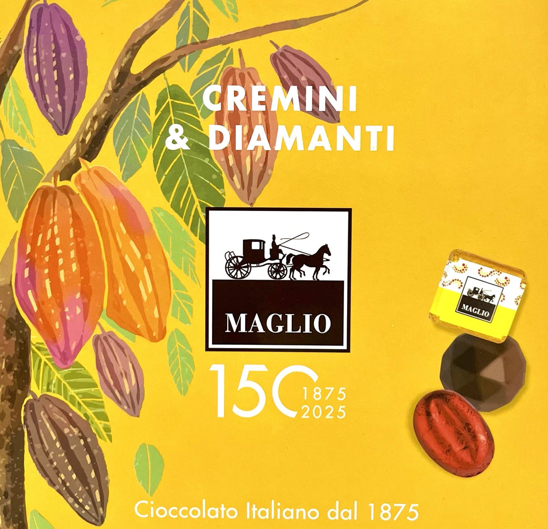 Maglio Maglio Assorted Chocolate Cremini & Diamanti in Yellow Gift Box 115 g ...